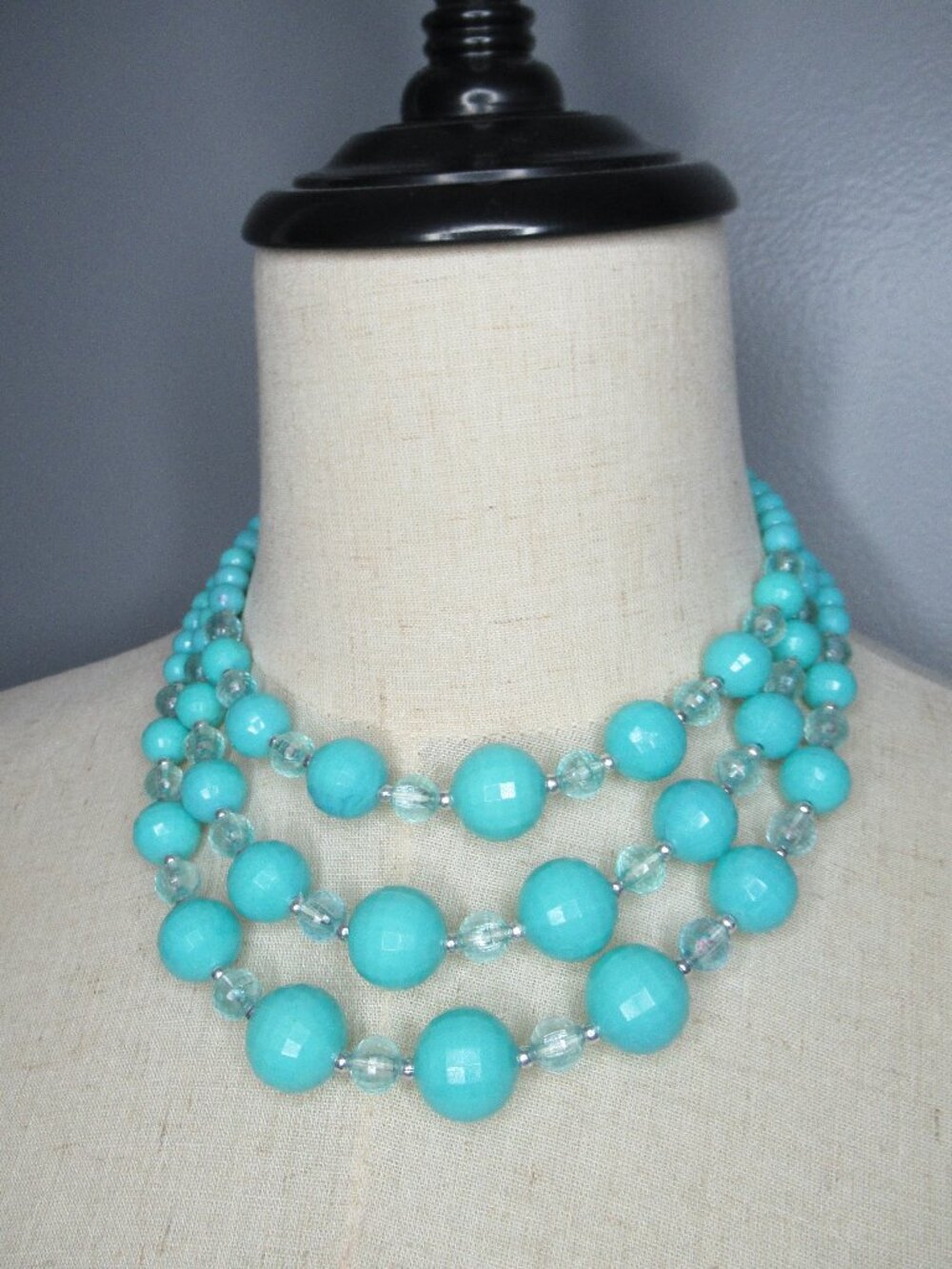 Vintage triple strand necklace